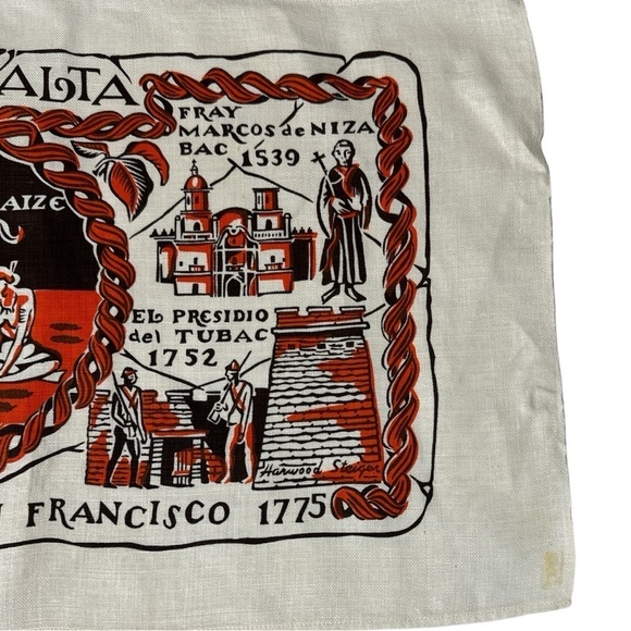 Harwood Steiger Pimeria Alta Linen Towel Vintage - Picture 6 of 9